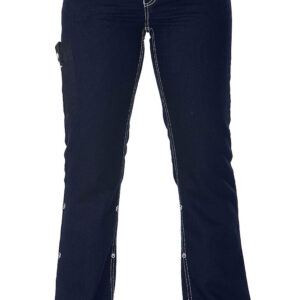 Twill, dame, 95 cm, uopsømmet