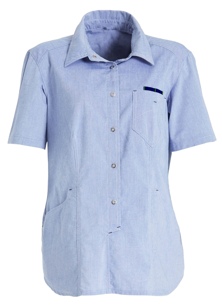 JW line halv-busseronne dame lyseblå Jyden Workwear