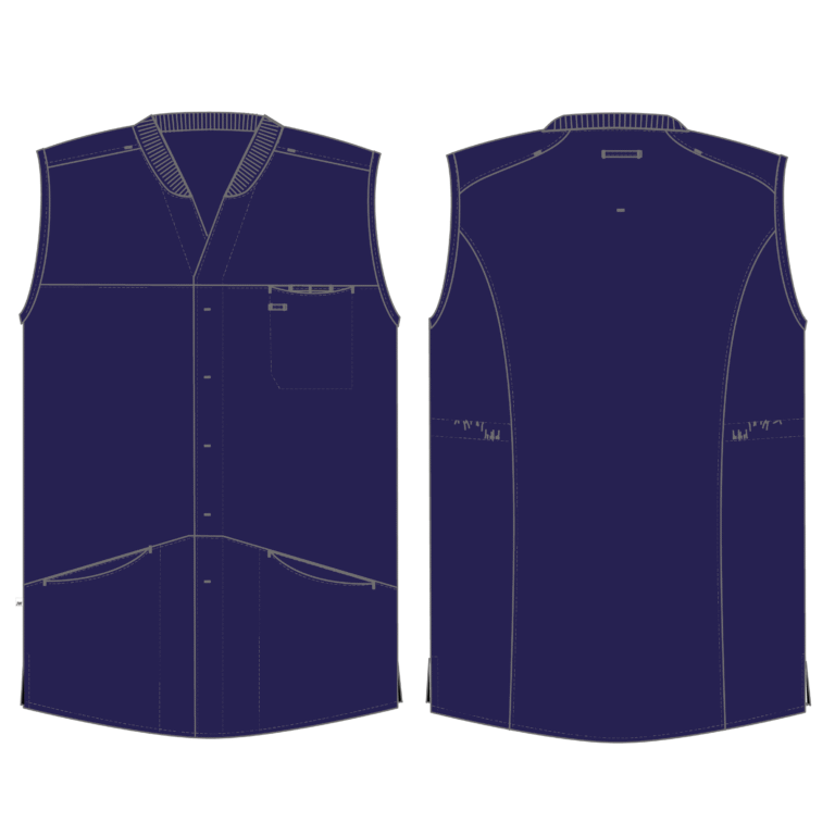 Contour vest unisex navy Jyden Workwear