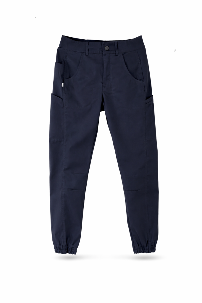 Contour damebuks, front, navy, fleksibel